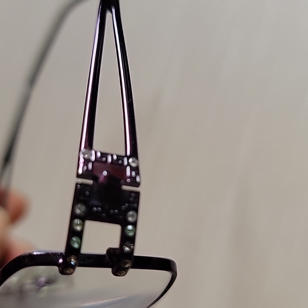 Versace Stylish Black Rectangular Glasses - image 4